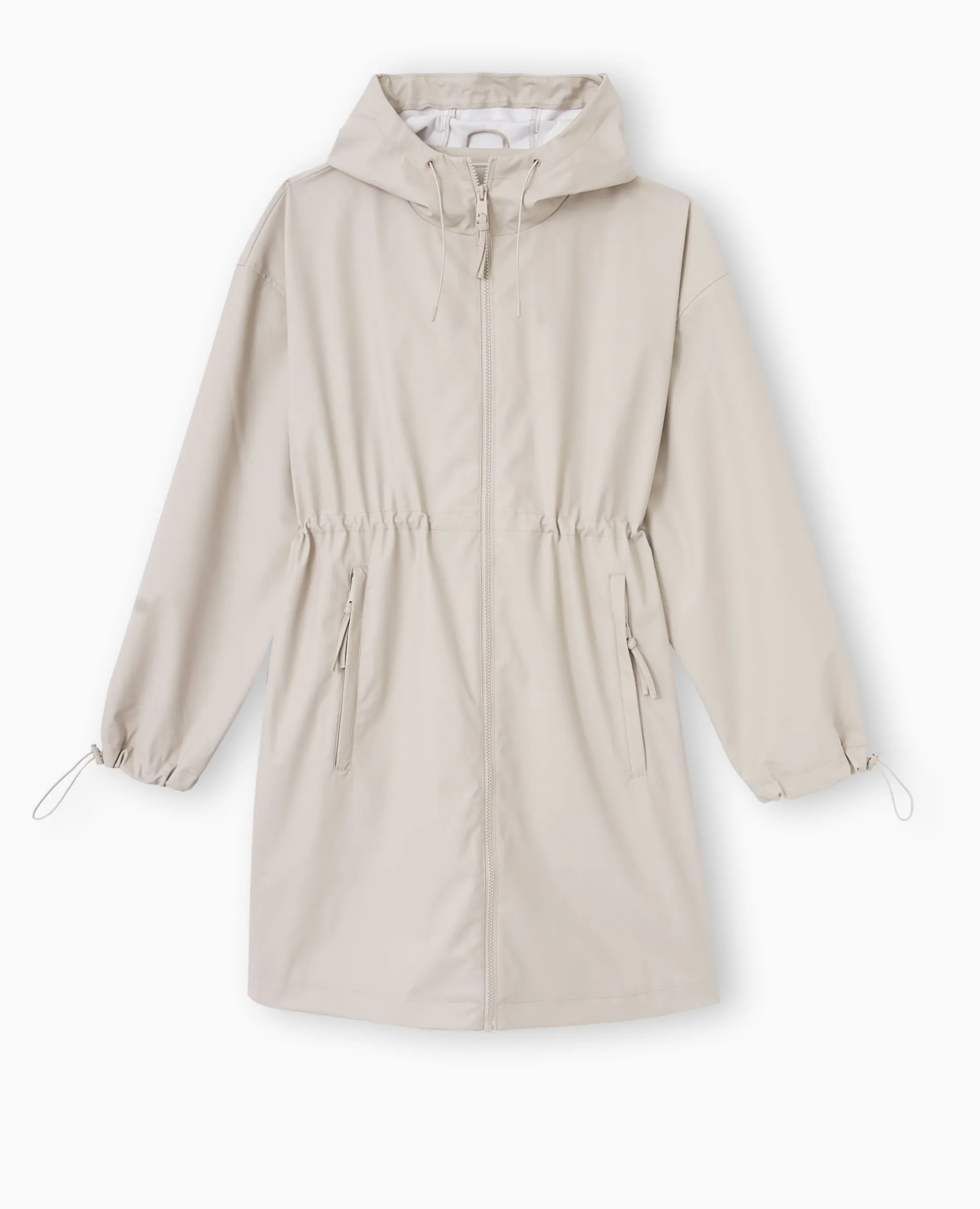 Manteau De Pluie Avec Capuche - Beige