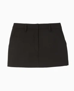 Mini Jupe-short Avec Poches - Noir