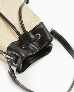 Mini Sac Seau Bi-matiè;re - Beige
