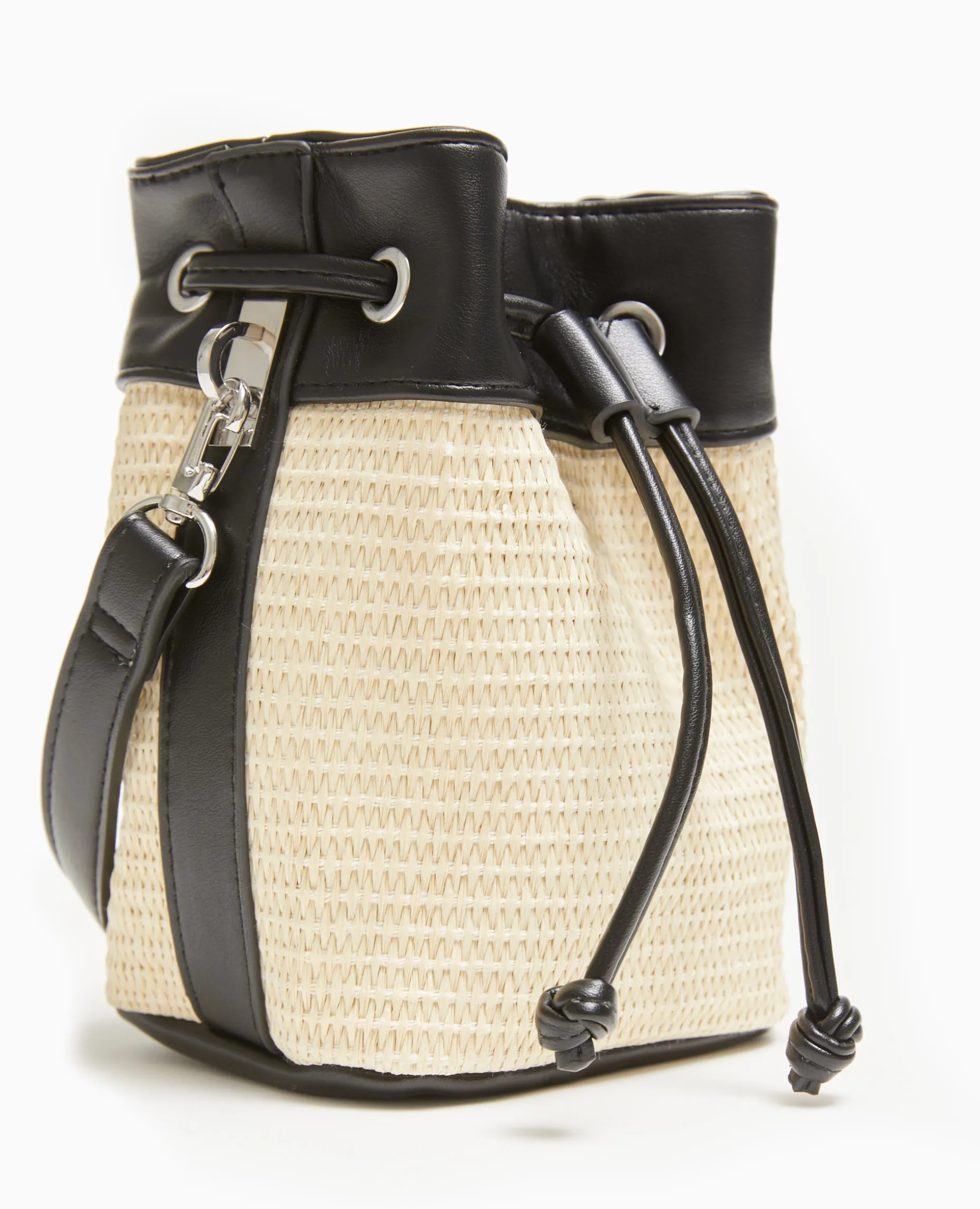 Mini Sac Seau Bi-matiè;re - Beige