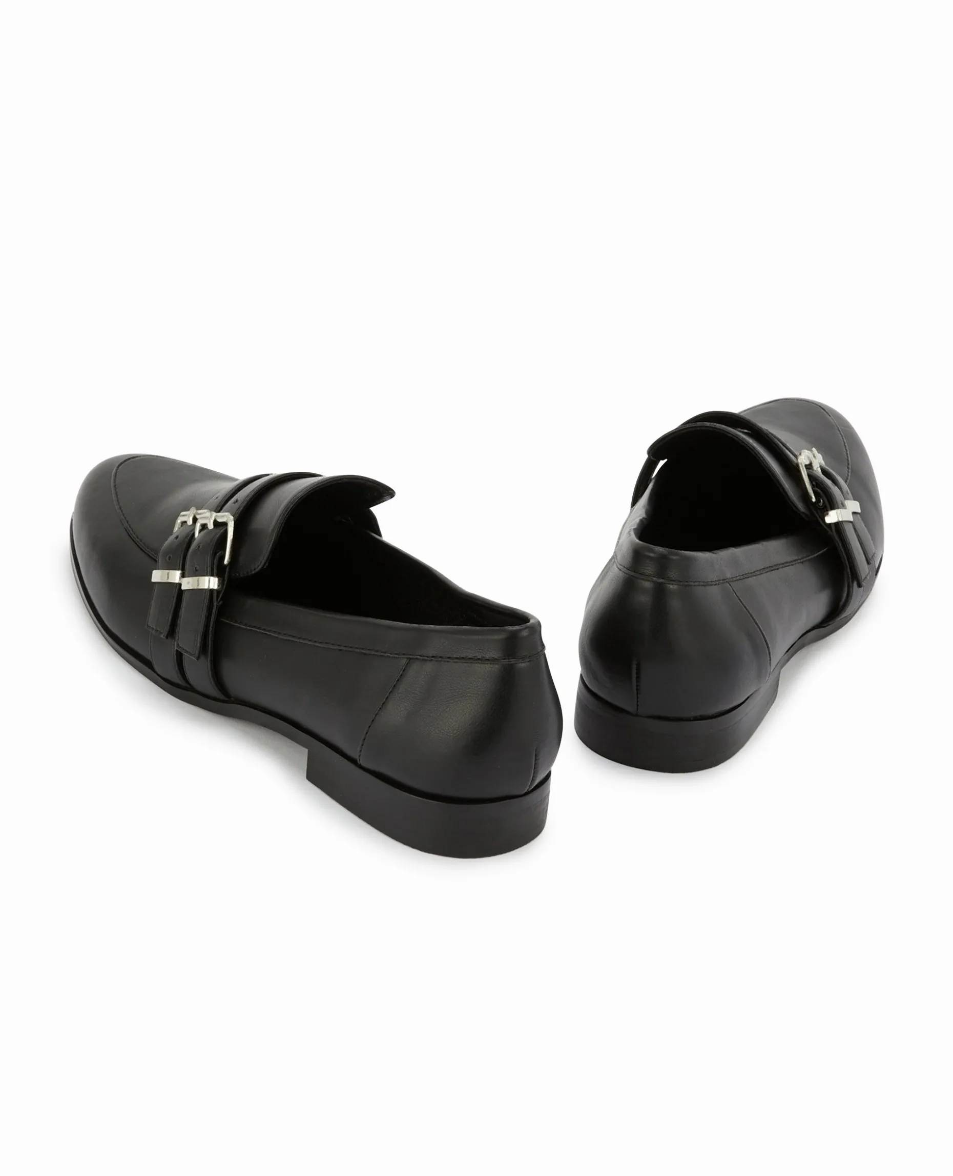 Mocassins Avec 2 Brides - Noir