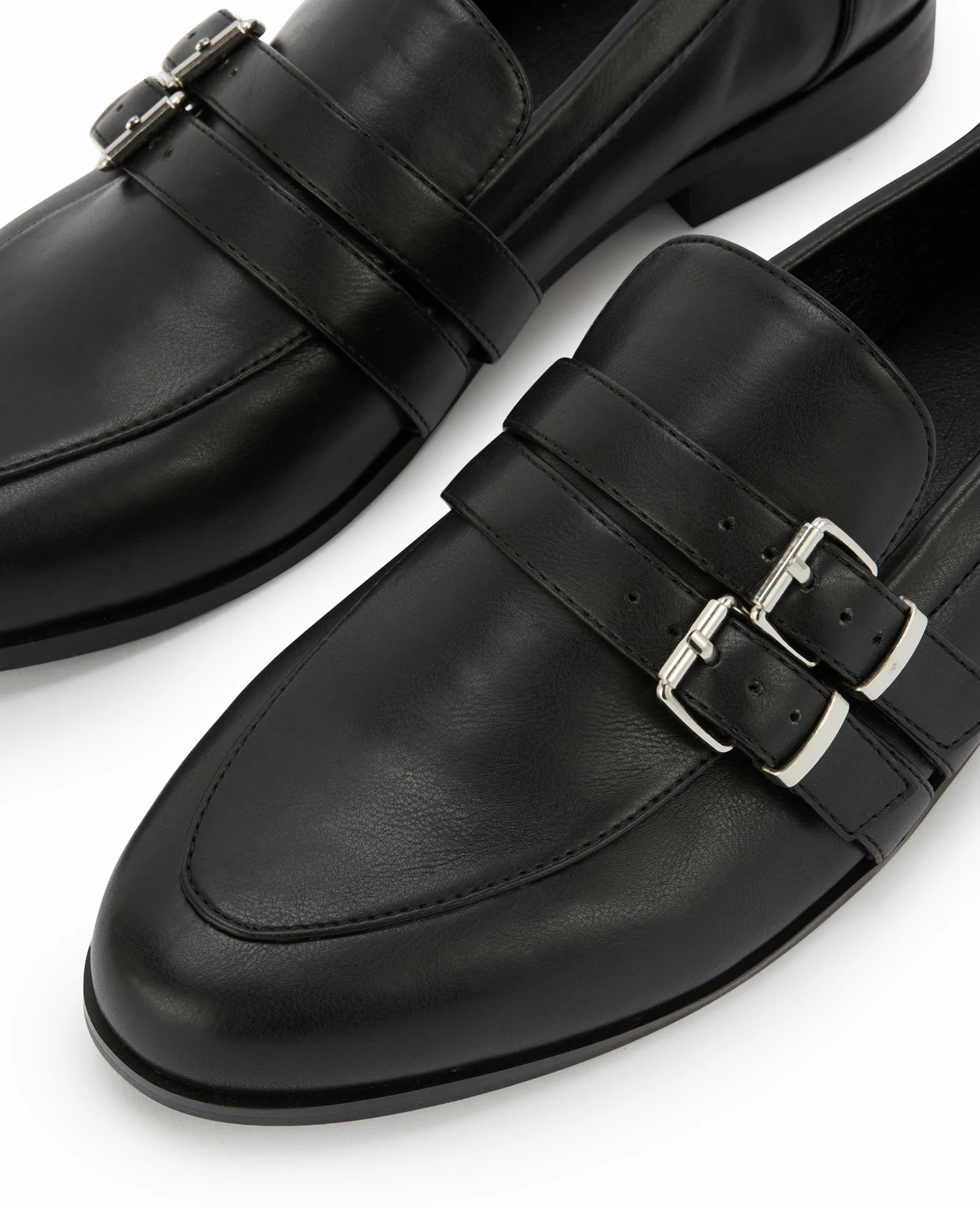 Mocassins Avec 2 Brides - Noir