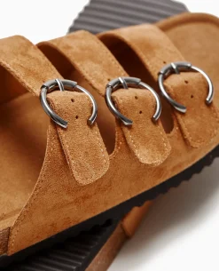 Mules 3 Brides - Camel