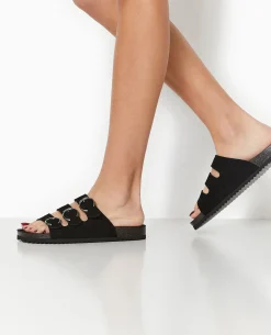 Mules 3 Brides - Noir