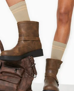 Paire De Chaussettes Avec Bandes Lurex - Vert Kaki