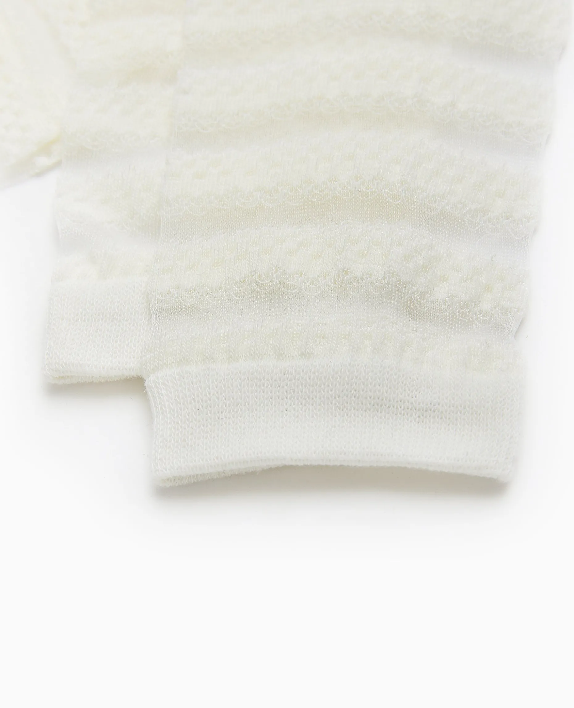 Paire De Chaussettes Bi-matiè;re - Blanc