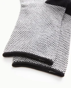 Paire De Chaussettes Mini-damiers - Noir