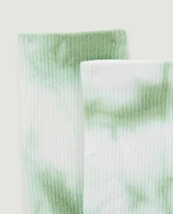 Paire De Chaussettes Tie And Dye - Vert