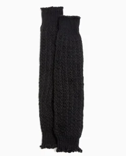 Paire De Guêtres En Maille Fantaisie - Noir