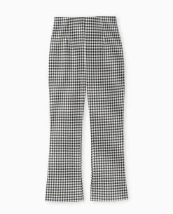 Pantalon 7/8 Motif Vichy - Noir
