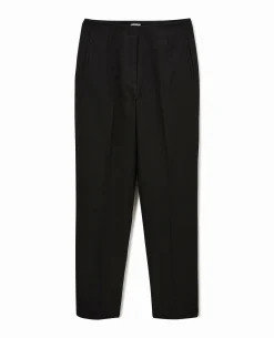 Pantalon Cigarette Taille Haute - Noir