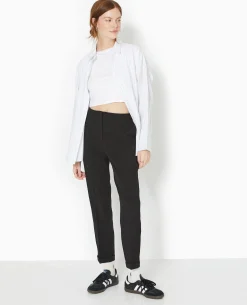 Pantalon City 7/8è;me Taille Haute - Noir