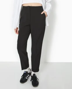 Pantalon City 7/8è;me Taille Haute - Noir
