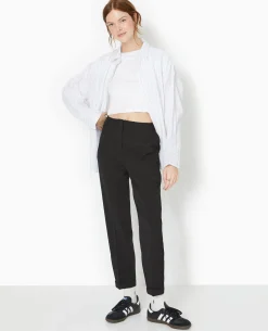 Pantalon City 7/8è;me Taille Haute - Noir