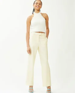 Pantalon De Costume Droit - Beige