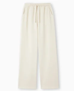 Pantalon De Jogging Droit En Molleton - écru