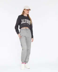 Pantalon De Jogging En Molleton - Gris Chiné