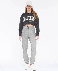 Pantalon De Jogging En Molleton - Gris Chiné