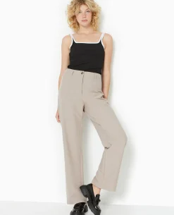 Pantalon Droit City - Beige