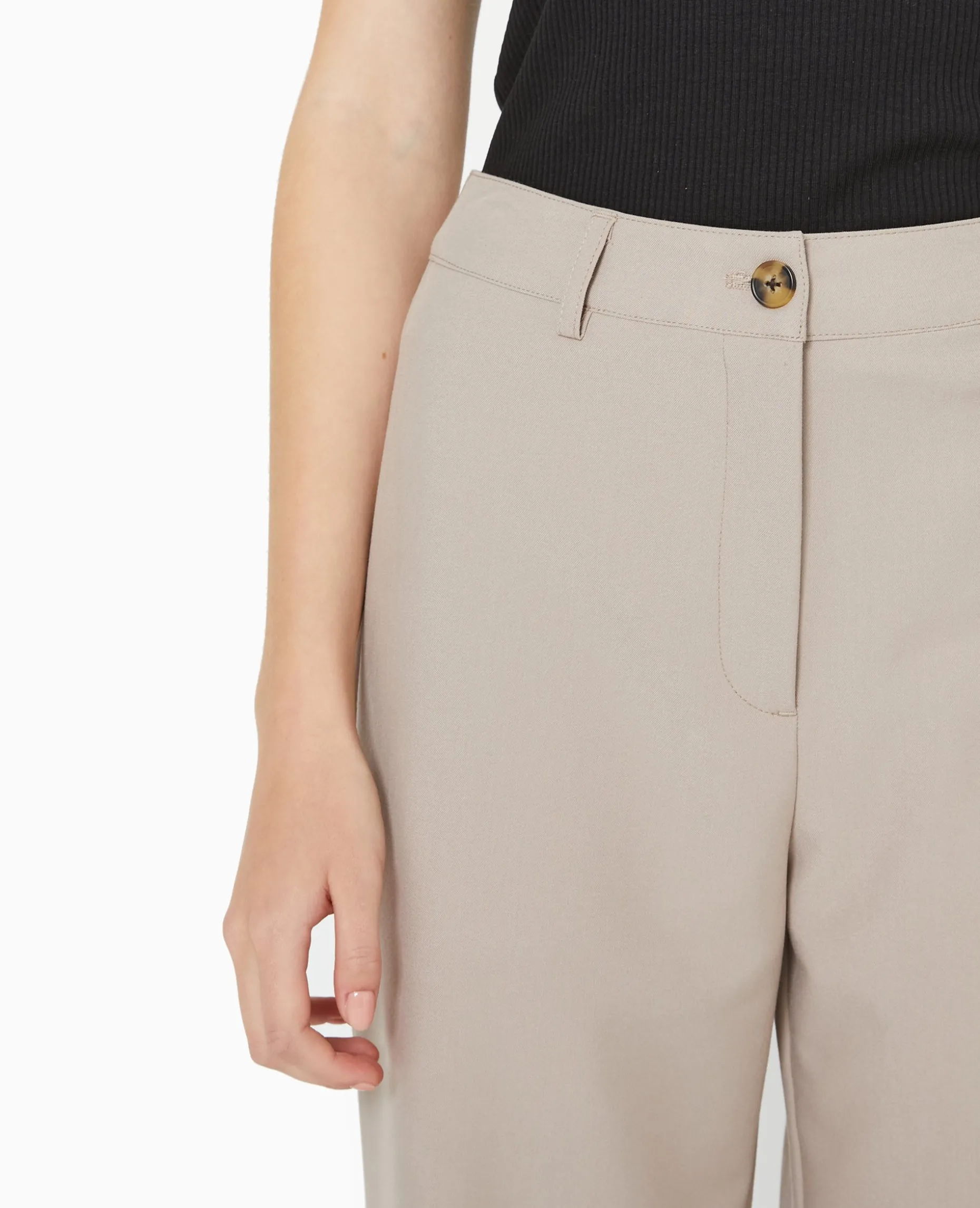 Pantalon Droit City - Beige