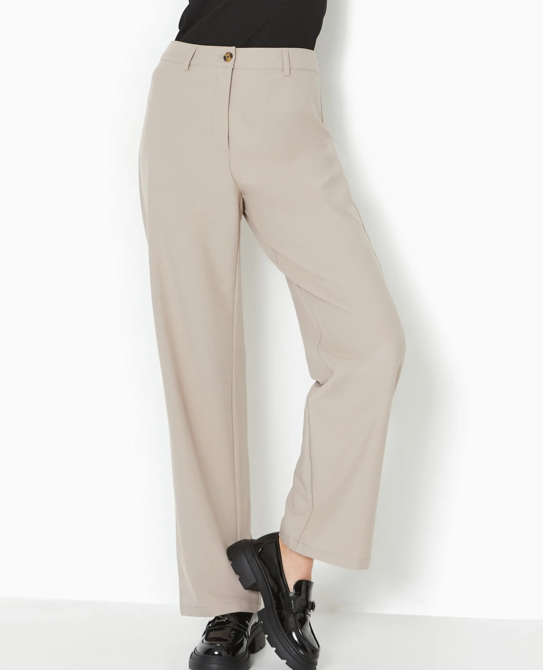 Pantalon Droit City - Beige
