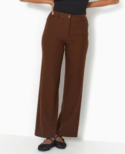 Pantalon Droit City - Marron