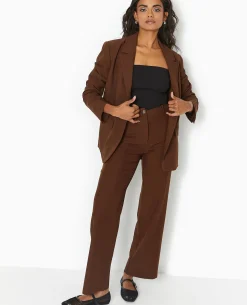 Pantalon Droit City - Marron