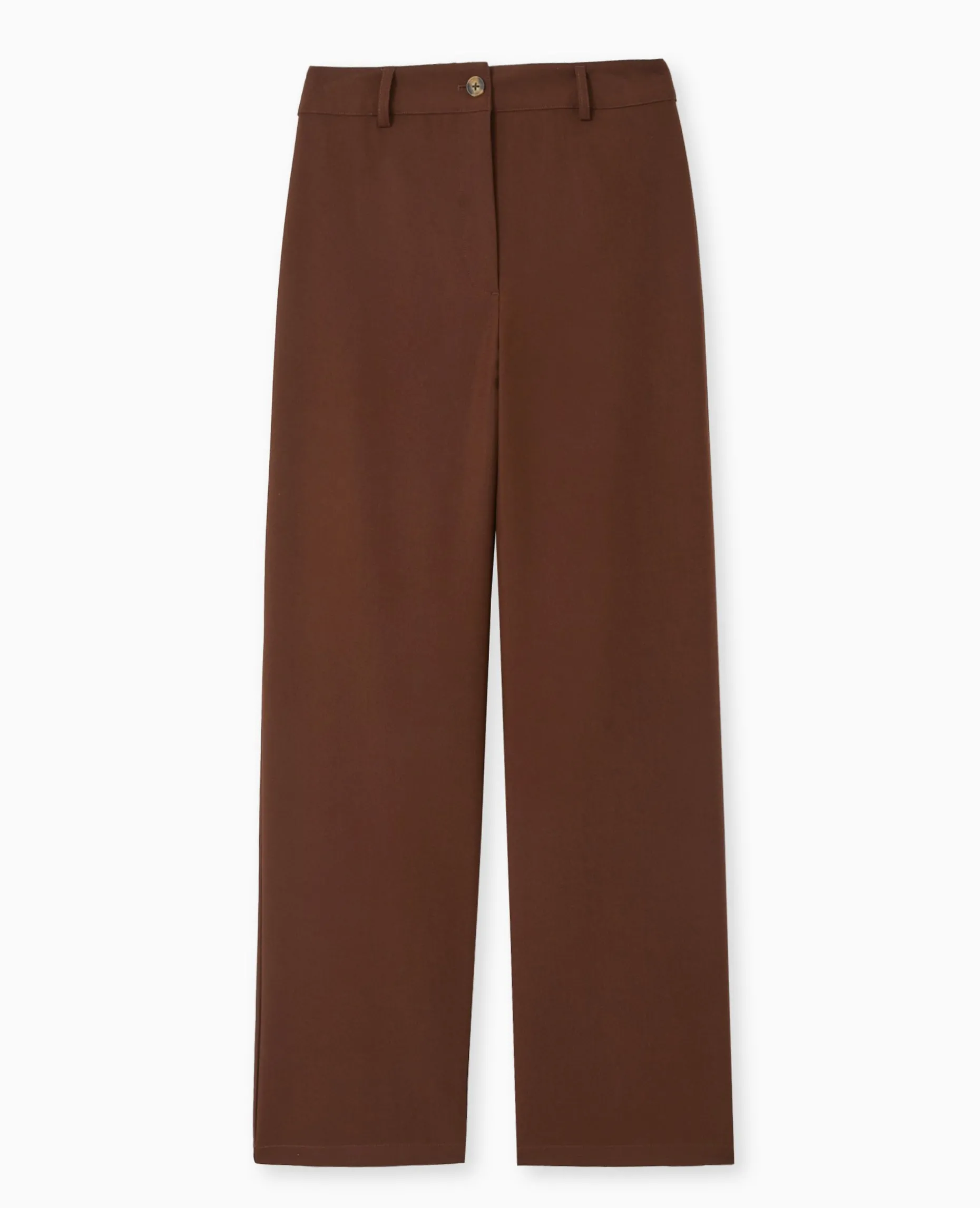 Pantalon Droit City - Marron