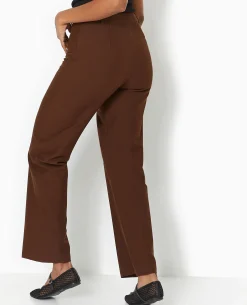 Pantalon Droit City - Marron