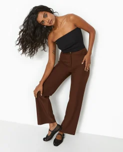 Pantalon Droit City - Marron