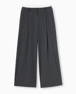 Pantalon Large Avec Effet Caleçon Apparent - Gris Foncé