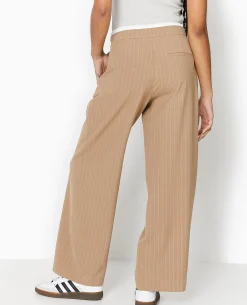 Pantalon Large Avec Effet De Superposition - Beige