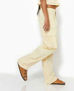 Pantalon Large Cargo - Beige