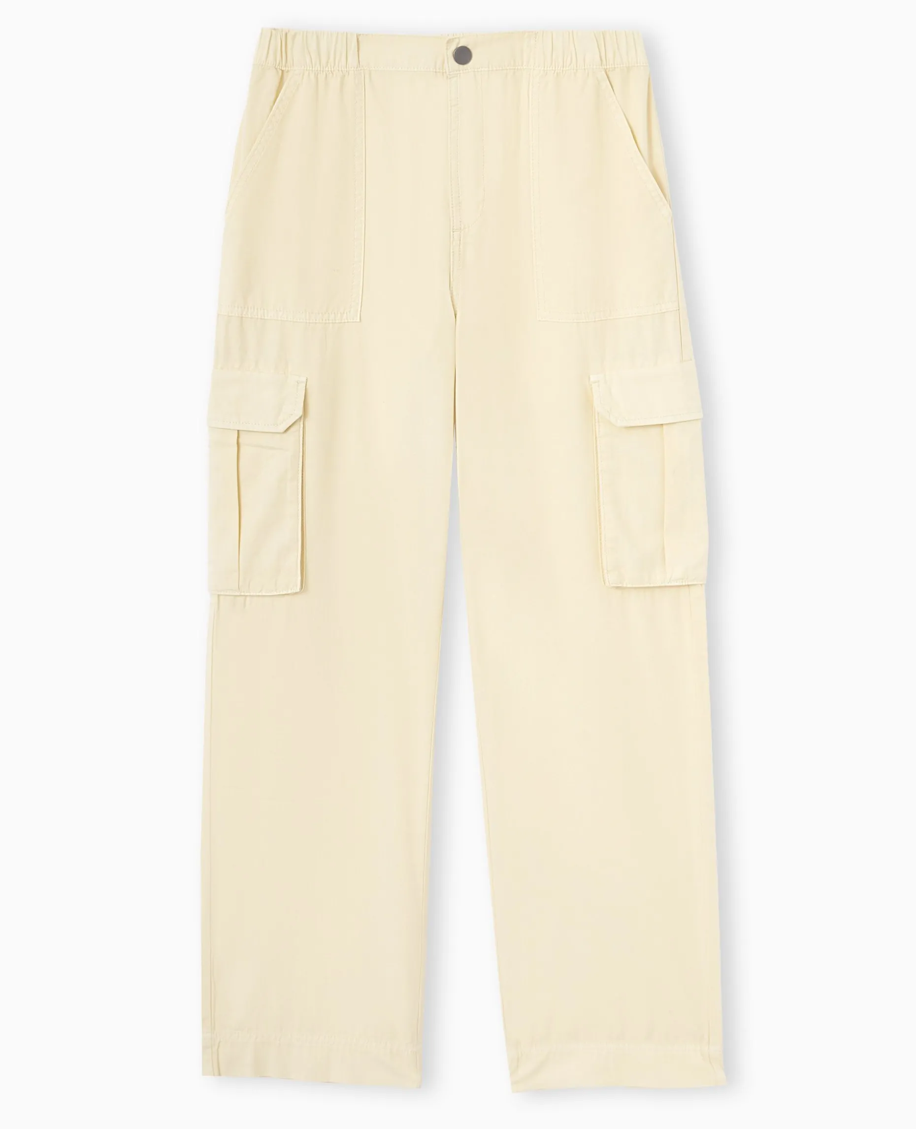 Pantalon Large Cargo - Beige