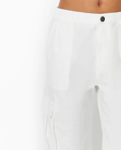 Pantalon Large Cargo - Blanc