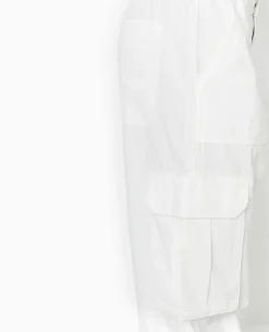 Pantalon Large Cargo - Blanc