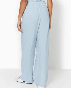 Pantalon Large En Toile Parachute - Bleu
