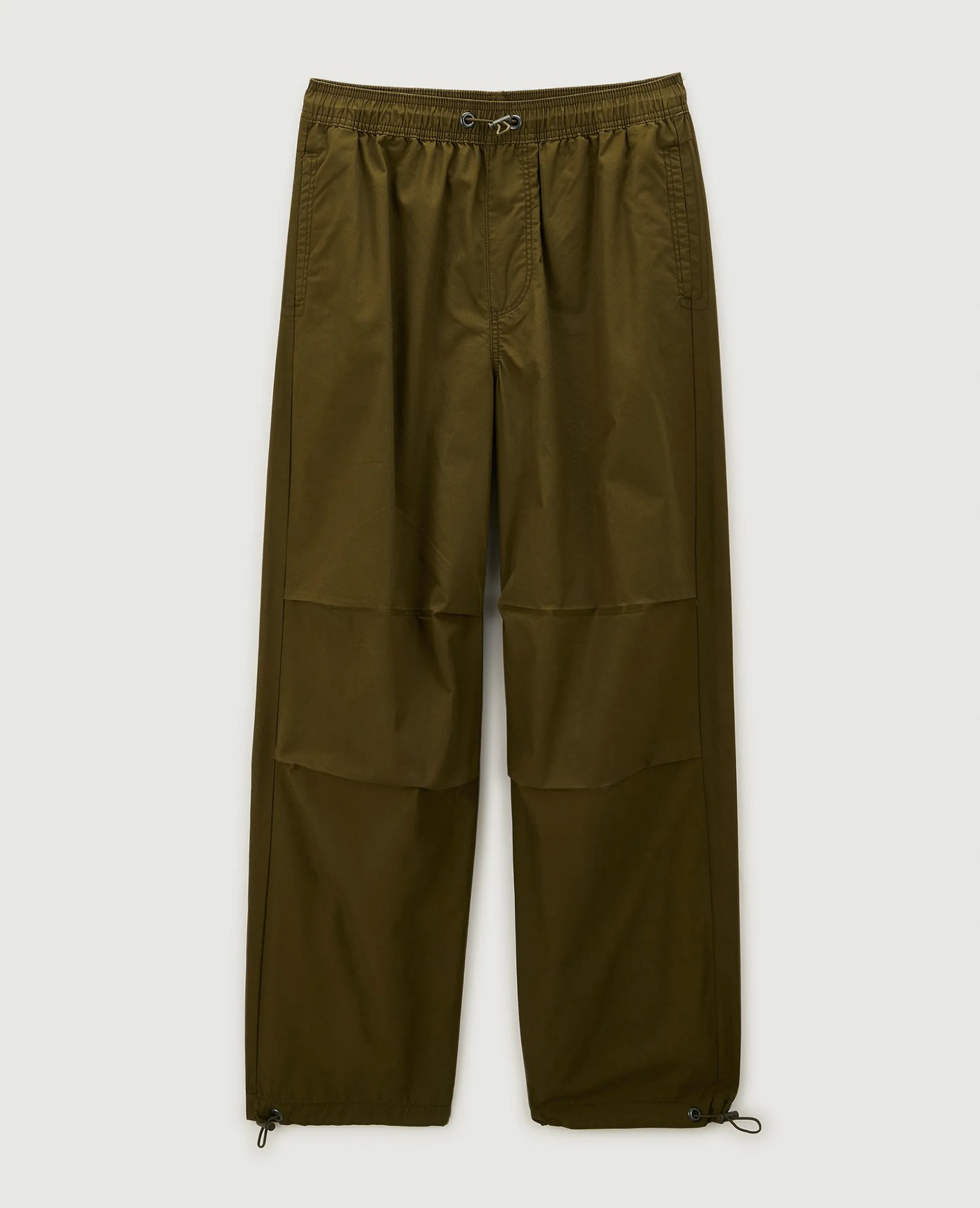 Pantalon Parachute Ceinture élastiquée - Taupe