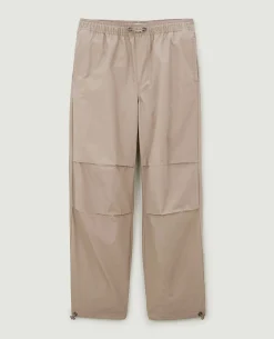 Pantalon Parachute Ceinture élastiquée - Taupe
