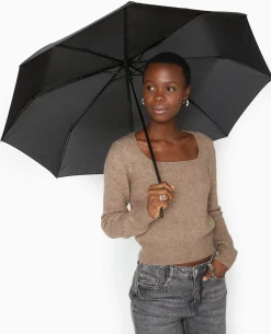 Parapluie Rétractable Avec Housse - Noir