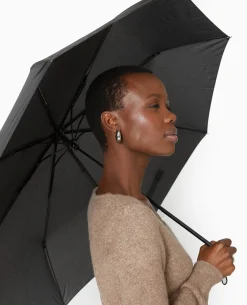 Parapluie Rétractable Avec Housse - Noir