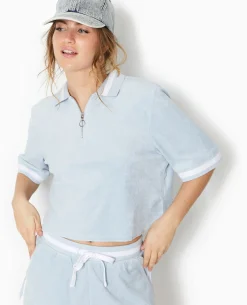 Polo En Tissu éponge - Bleu