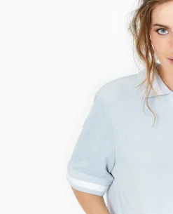 Polo En Tissu éponge - Bleu