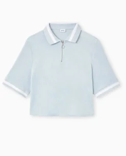 Polo En Tissu éponge - Bleu