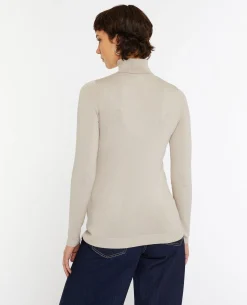 Pull à Col Roulé - Beige