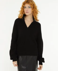 Pull Col Camionneur - Noir