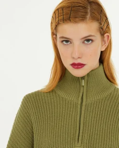 Pull Col Camionneur - Vert Kaki
