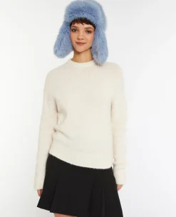 Pull Col Rond - Beige