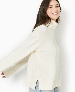 Pull Col Roulé - Blanc