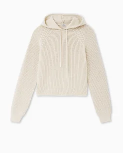 Pull Court Avec Capuche - Beige